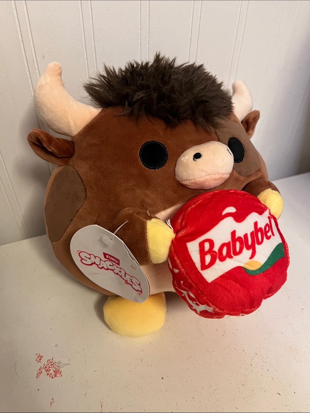 Zuru Snackles Babybel Highland Cow Plush Toy -named Matthew